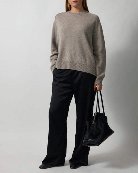Sweater Boyfriend Crewneck Greige 2
