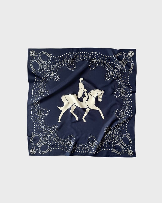 Le Scarf EQUUS SCARF - NAVY 65x65 ONESIZE