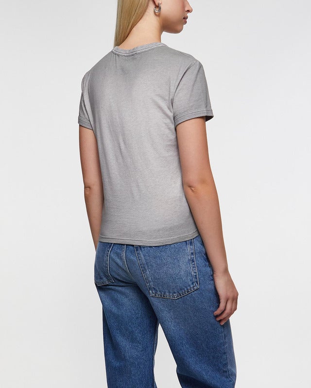 Acne Studios T-Shirt Logo Washed Stockholm 96  Grey M