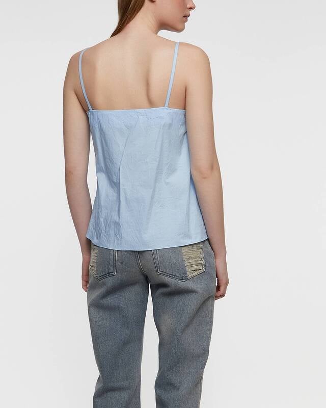 Acne Studios Blouse Bow Strap  Light blue 36