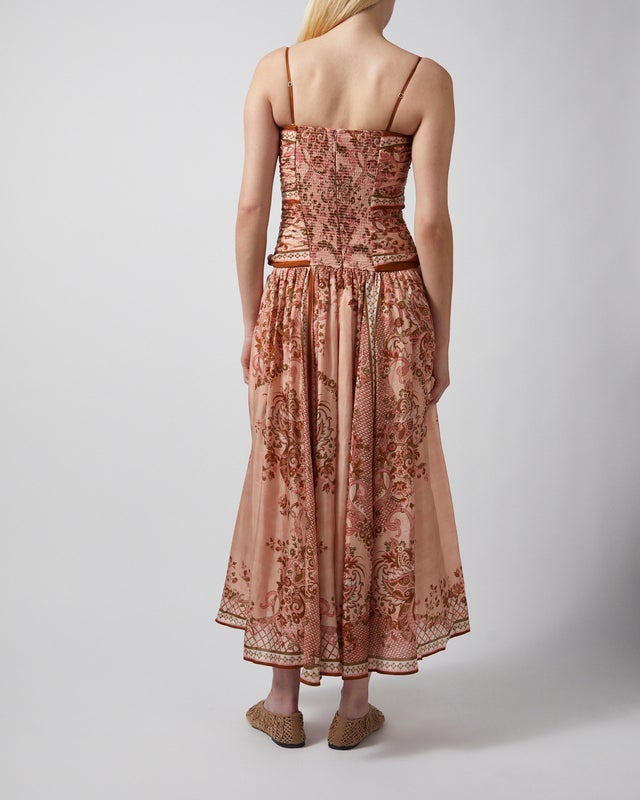 Zimmermann Dress Aster Scarf Midi Light Pink 0 (XS-S)