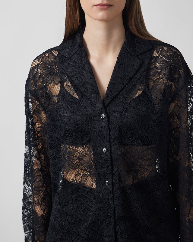 Sportmax Shirt Floral Jersey Black M