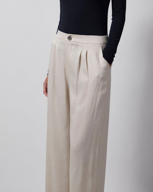 ONE and OTHER Pants Rici Egg Shell 42