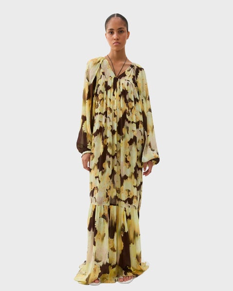 Klänning Iris Blurry Silk Multicolor 2