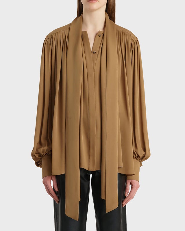 KHAITE Blouse Vali Black/gold US 4 ( EUR 36)