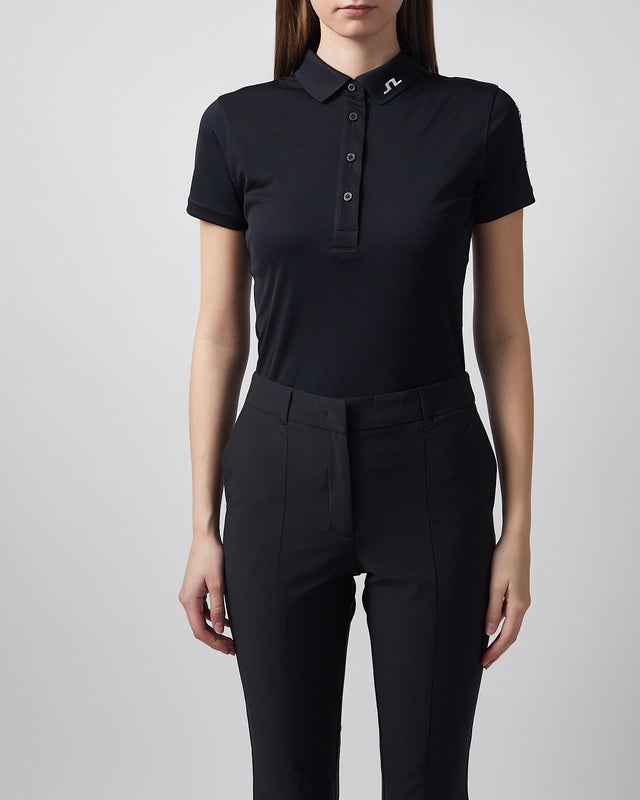 J Lindeberg Top Tour Tech Polo Black S