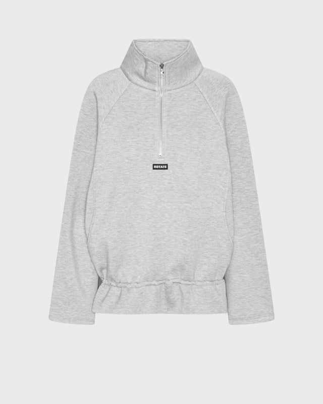 ROTATE  Jacket Scuba Half Zip Grey Melange M