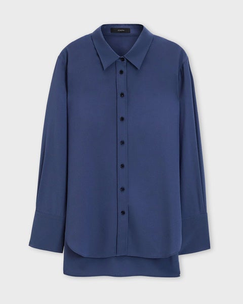 Blouse Joe Silk Blue 1