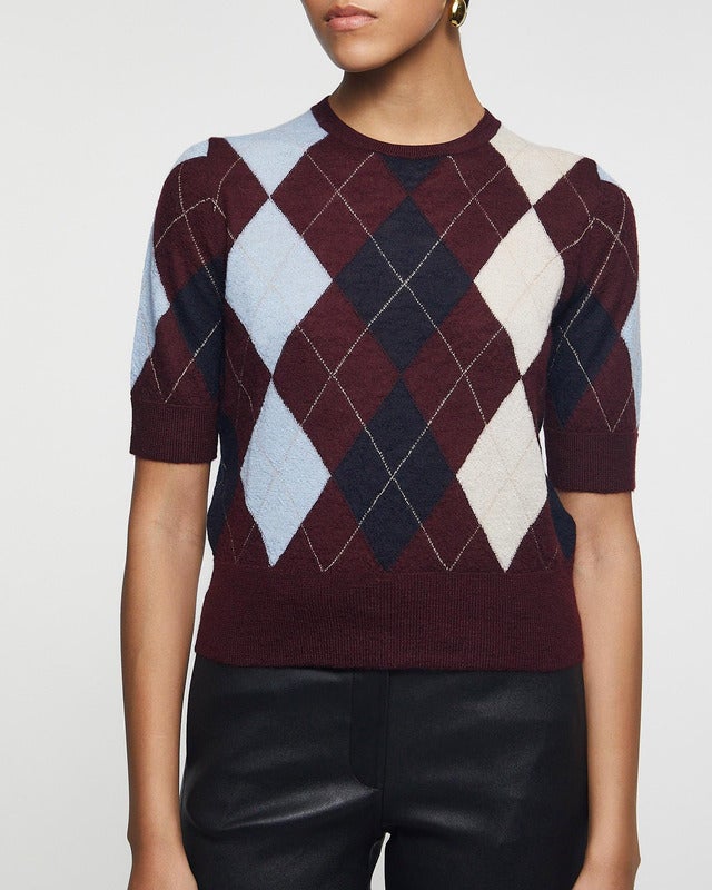 KHAITE Top Anders Burgundy S