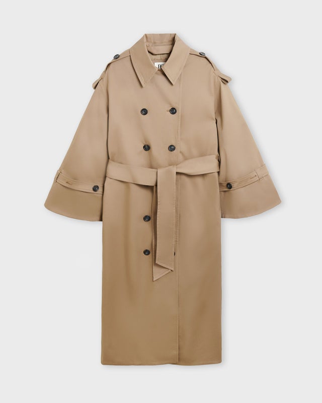 By Malene Birger Coat Alaya Trench Fossil 36