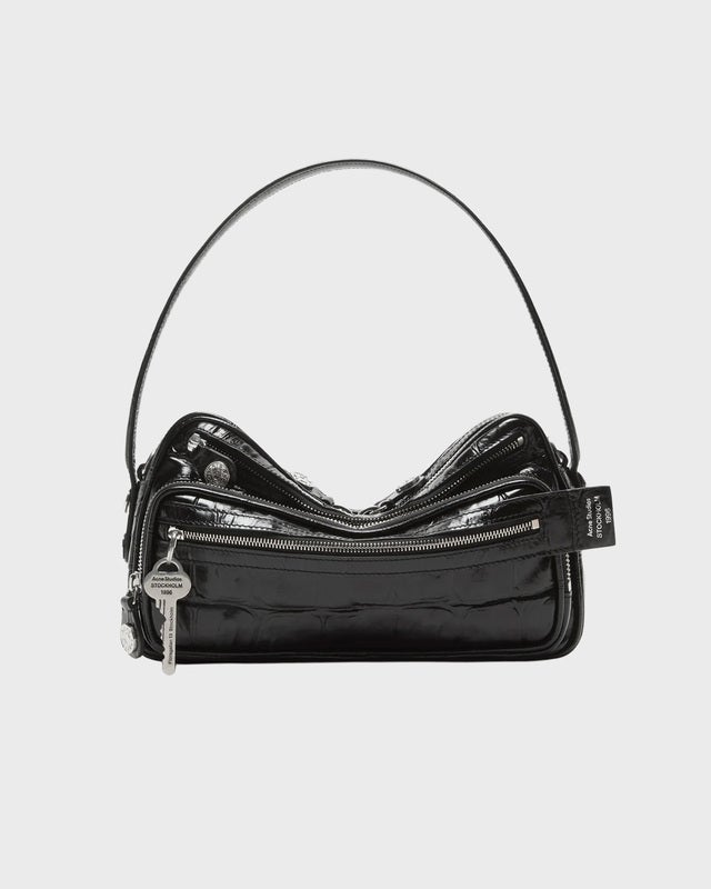 Acne Studios Bag Camero Party Croco  Black ONESIZE