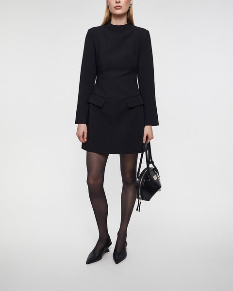 Dress Leanna high neck mini Black 2