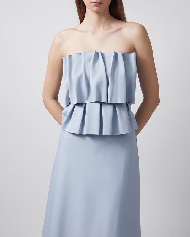 Dagmar Dress Sculpted Tube  Dove 34