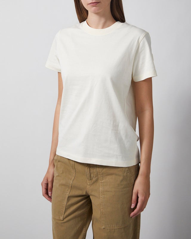 Moncler T-shirt Short Sleeve Natural M