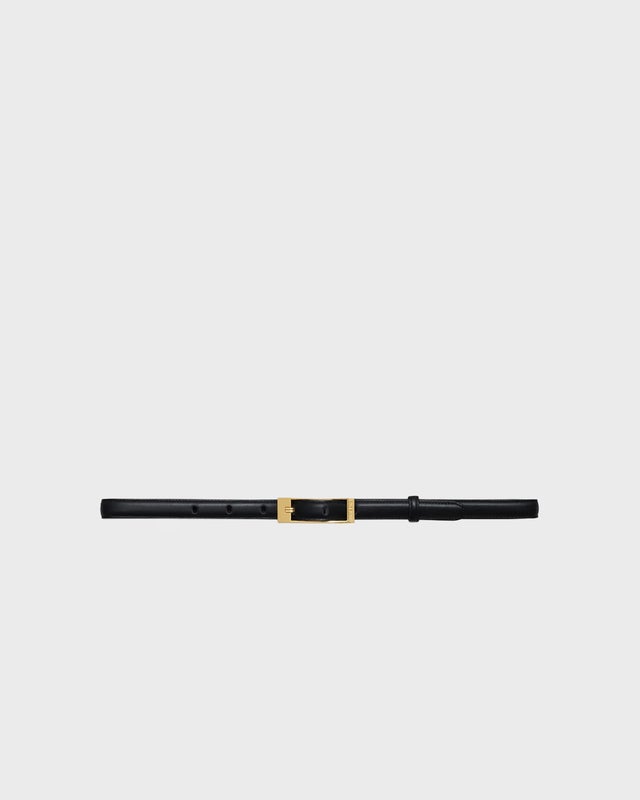 Anine Bing Belt Elly Smooth Leather Black M-L