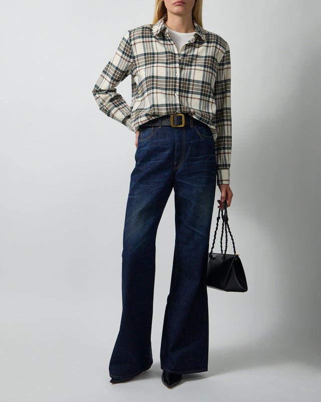 Camilla Pihl Shirt Joan Flannel Green 34