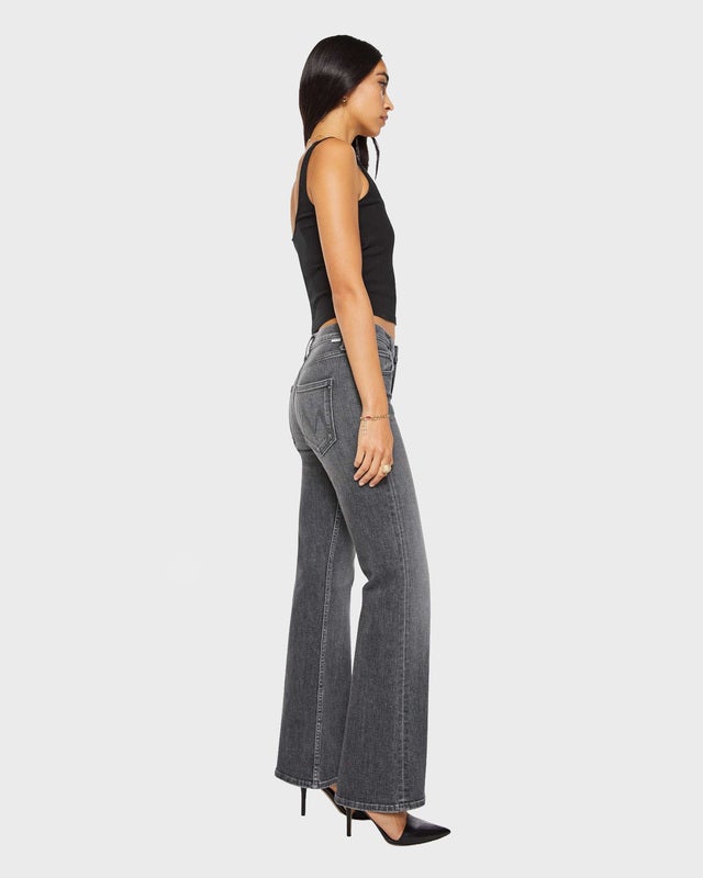 Mother Denim Jeans The Bookie Sneak Dainty and Dangerous Grey Wash 27