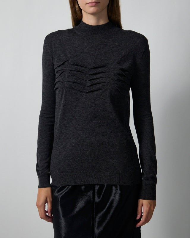 Jil Sander Sweater LS MN Jumper Anthracite IT 42 (EUR 38)