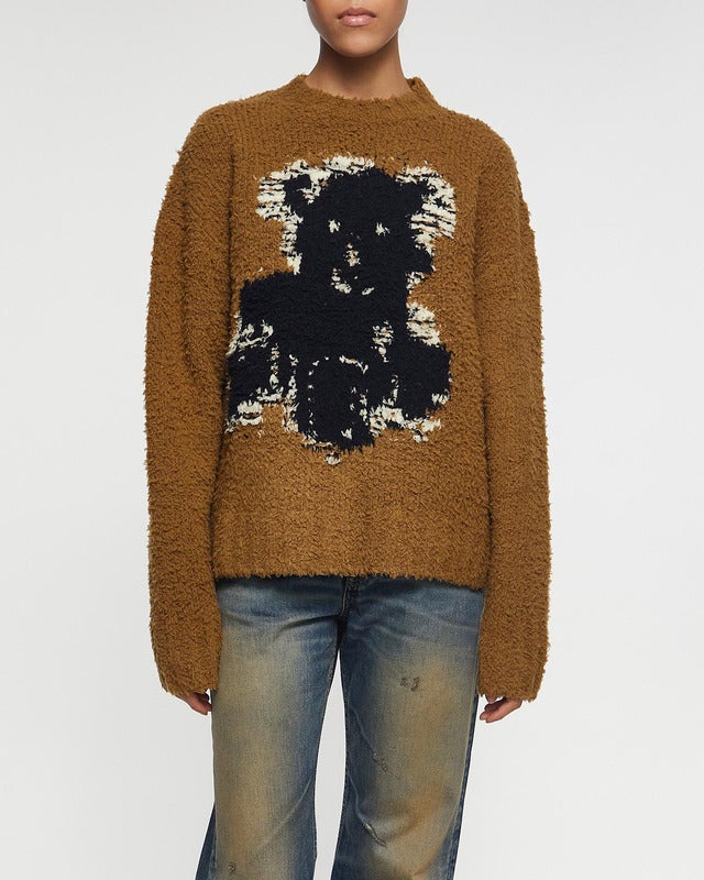 Acne Studios Sweater Crewneck Teddy Wool Beige XS