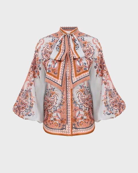 Blouse Aster Tie Neck 1