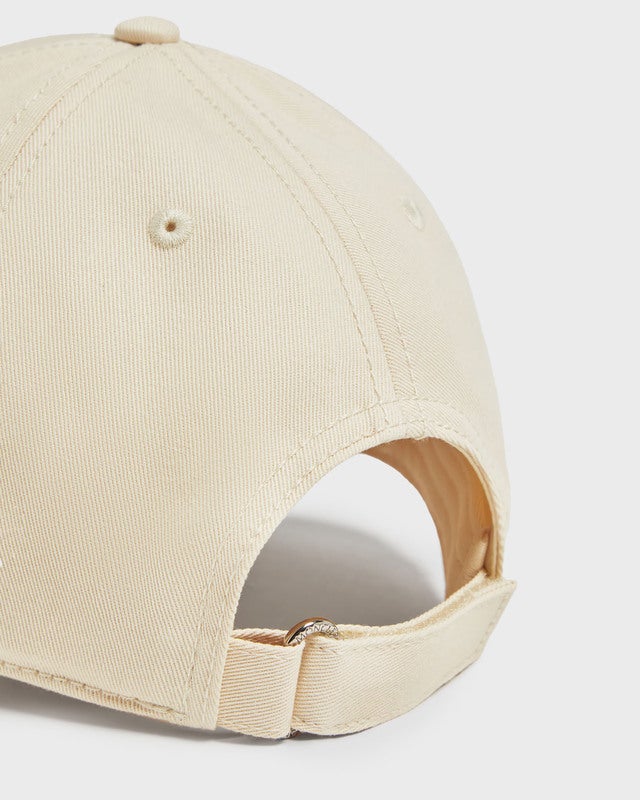 Moncler Keps Gabardine Baseball Cap Creme ONESIZE