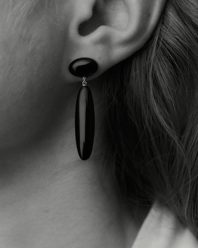 Ragbag Earrings Dagny Long Silver ONESIZE