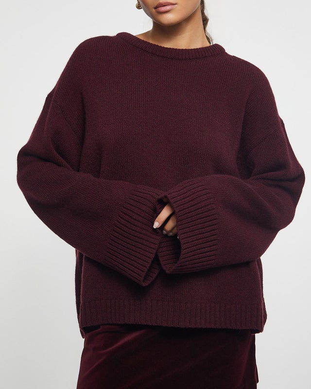 Wakakuu Icons Sweater Albi Burgundy S