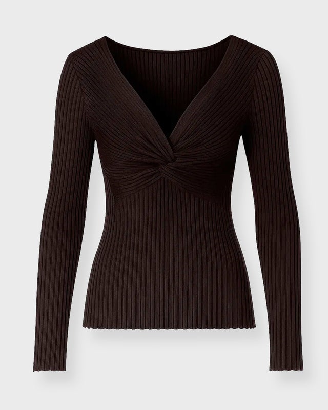 Andiata Top Polly Knit Brown M