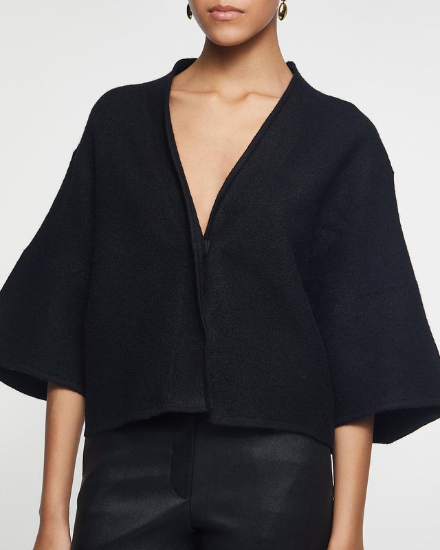 Dagmar Cardigan Short Wool Black S