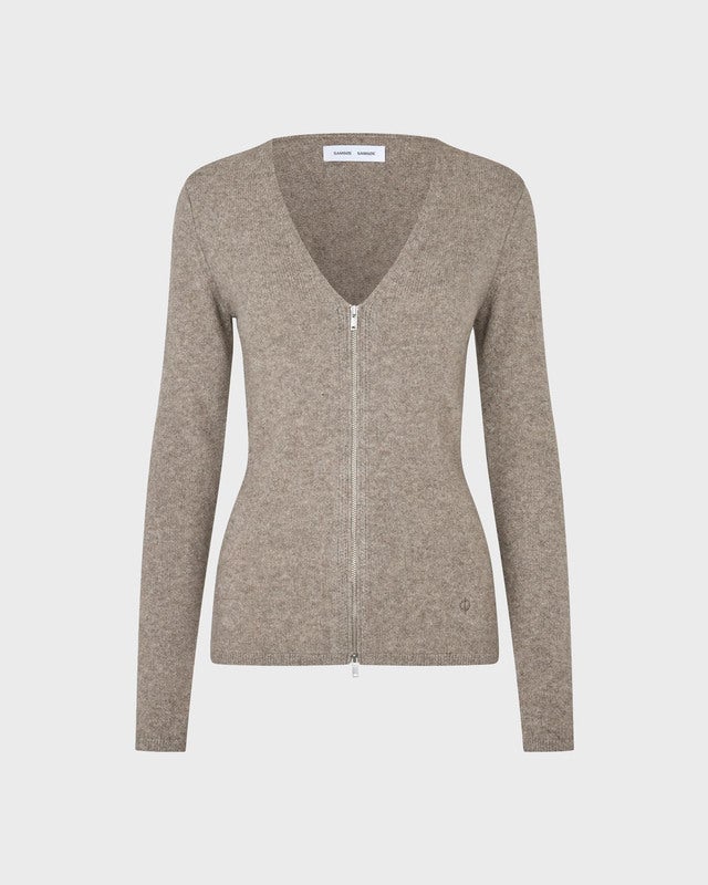 Samsøe Samsøe Cardigan Sanelo Zip 15722 Grey Melange M