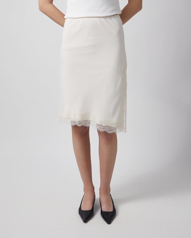 RÓHE Skirt Lace Offwhite 42