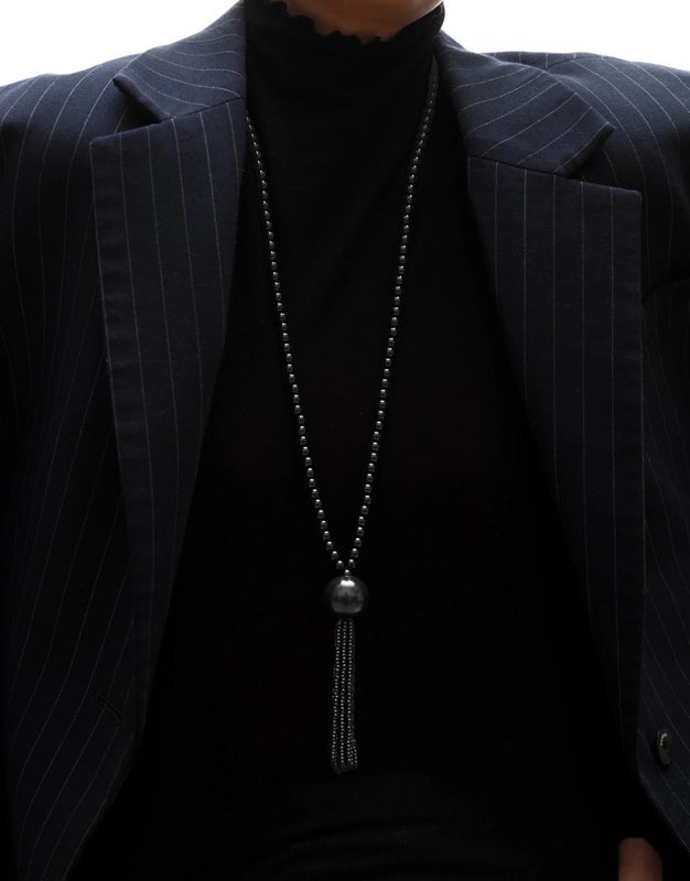 CBYC Necklace Black Tassel  Black ONESIZE
