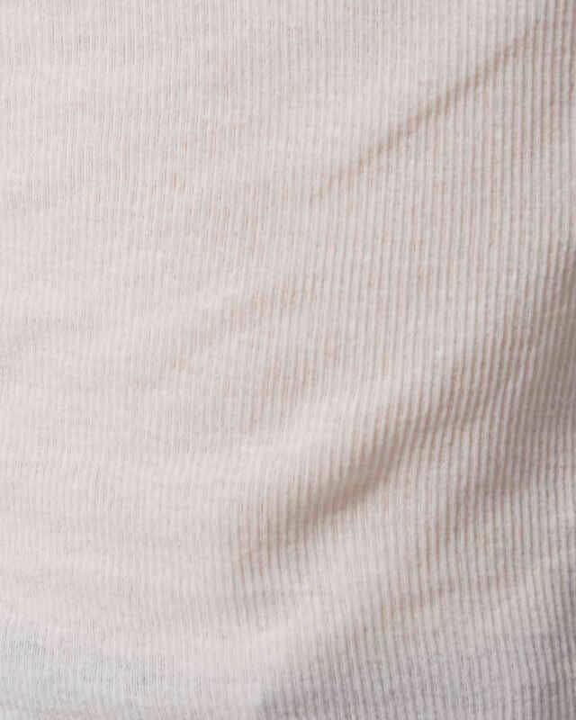 Acne Studios T-shirt Fitted Crewneck Ribbed Beige L