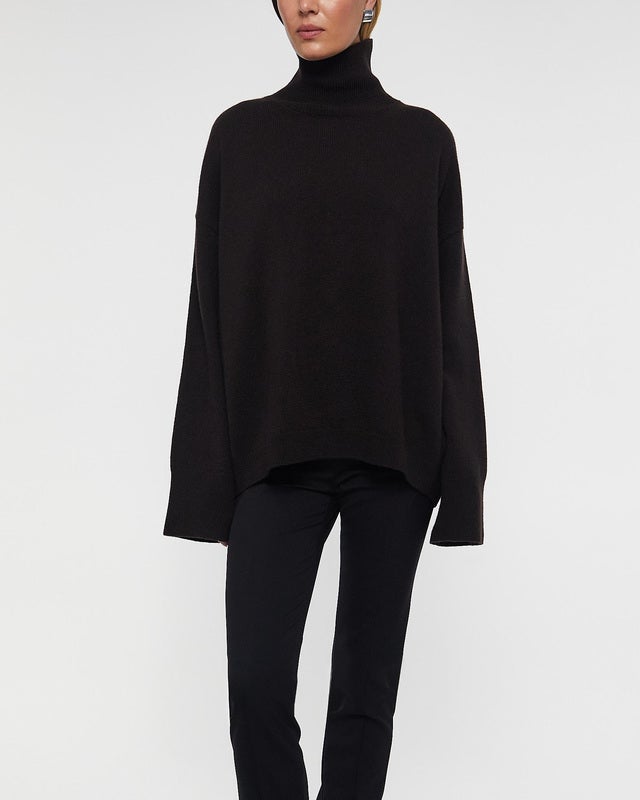 Wakakuu Icons Sweater Fuji Turtleneck Brun L