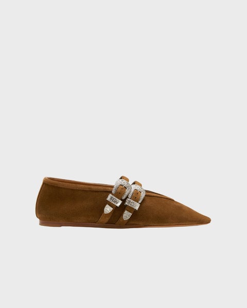 Ballet Flats Ballet Claudia Slipper Taupe 1