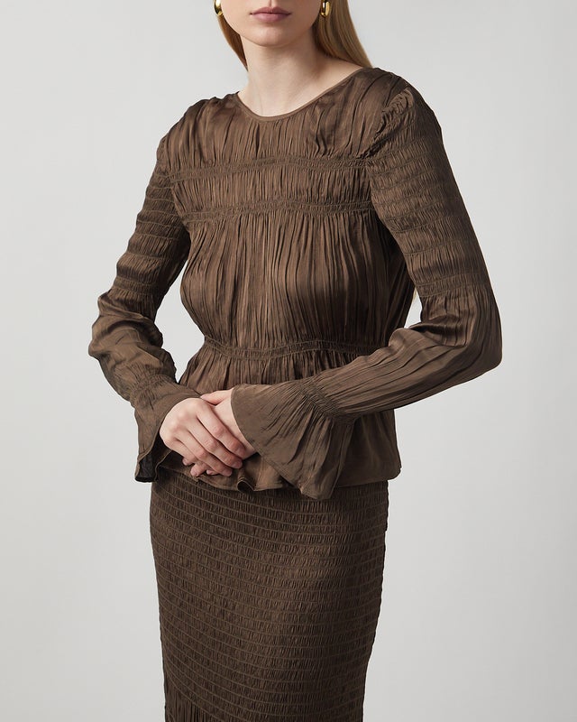 By Malene Birger Blus Ovas Chocolate 42