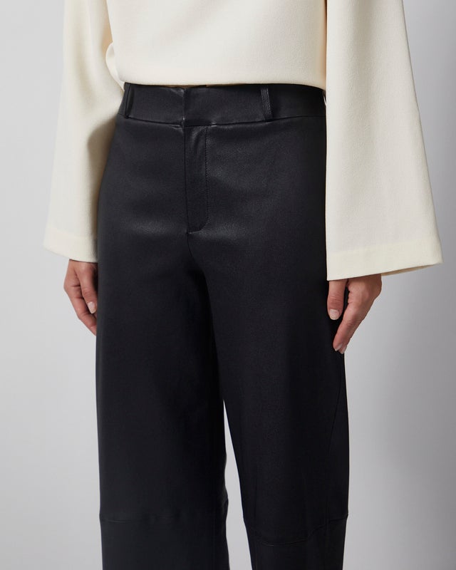 Wakakuu Icons Trousers Leather Flare Black 34