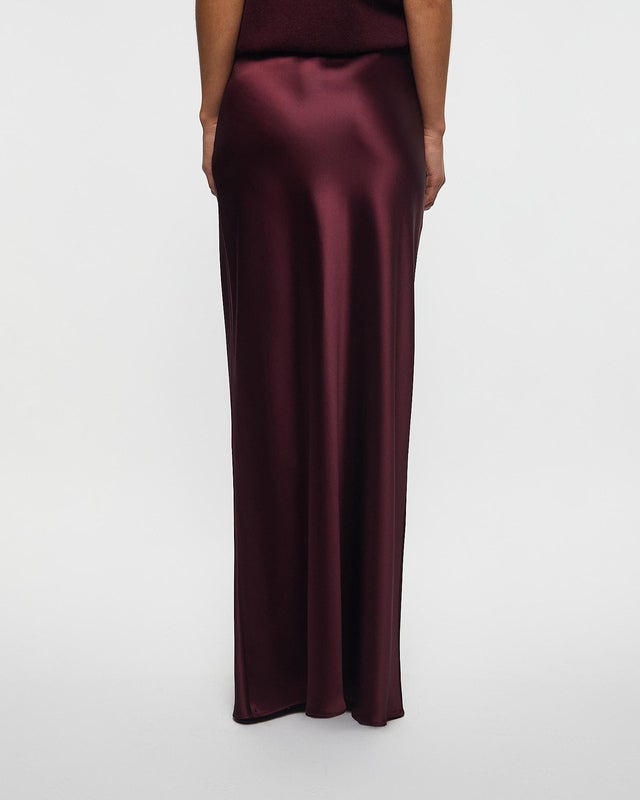 Wakakuu Icons Skirt Cielo Satin Burgundy S