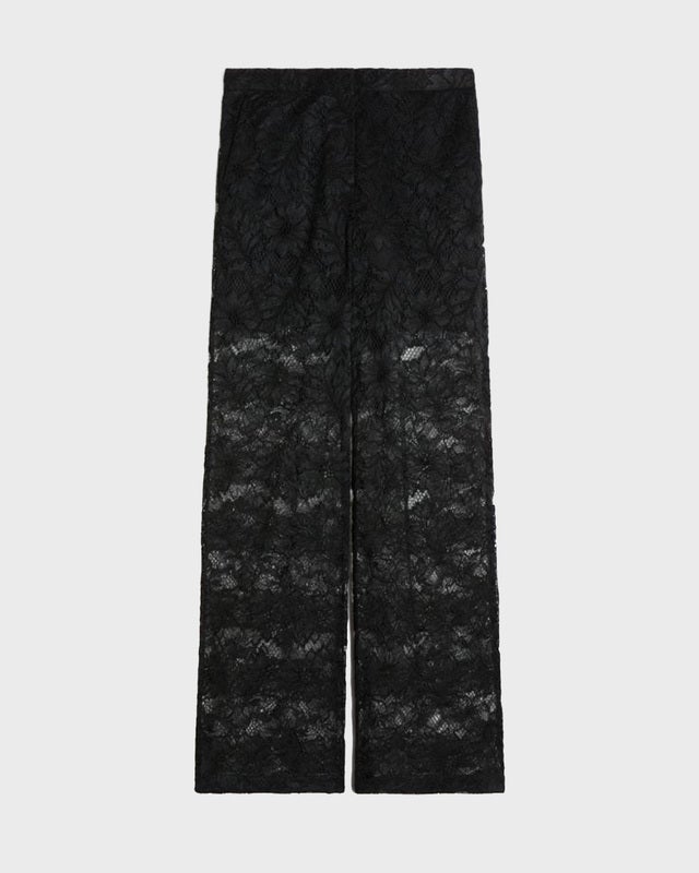 Sportmax Trousers Floral Lace  Black XS