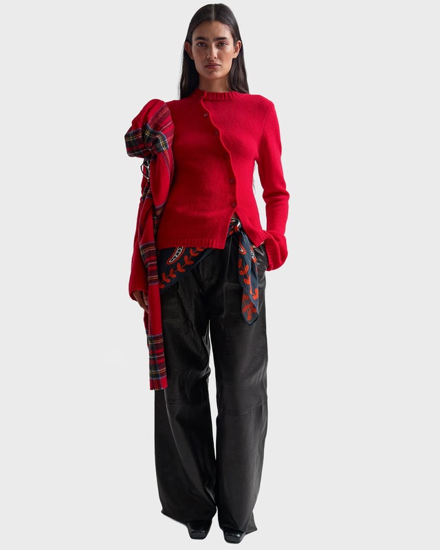 Rodebjer Cardigan Judia Fluffy Red S