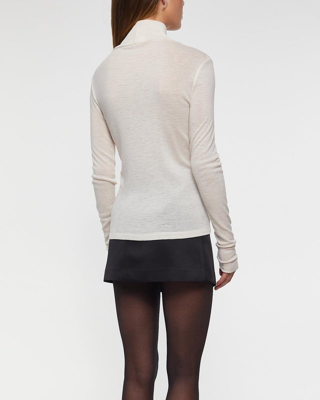 Wakakuu Icons Sweater Turtleneck Merino Wool Cream XS