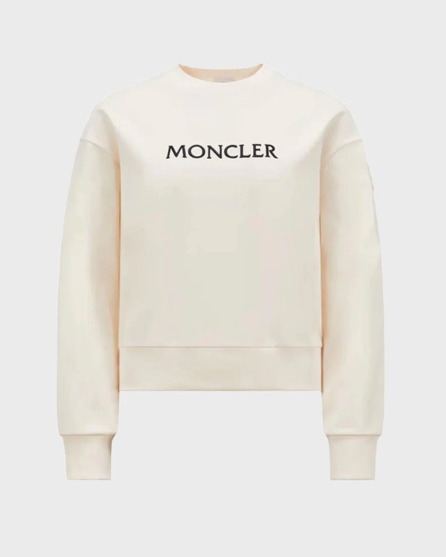 Moncler Sweatshirt Moncler Logo Cotton White M