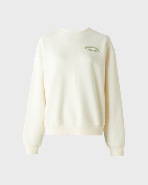 Sweatshirt Linear Heritage Fleece Crew White 1