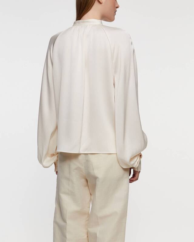 Filippa K Blouse Stand Collar  Cream 40