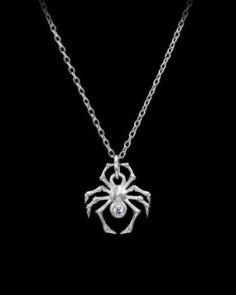 Halsband Spider Necklace Silver Silver ONESIZE 1