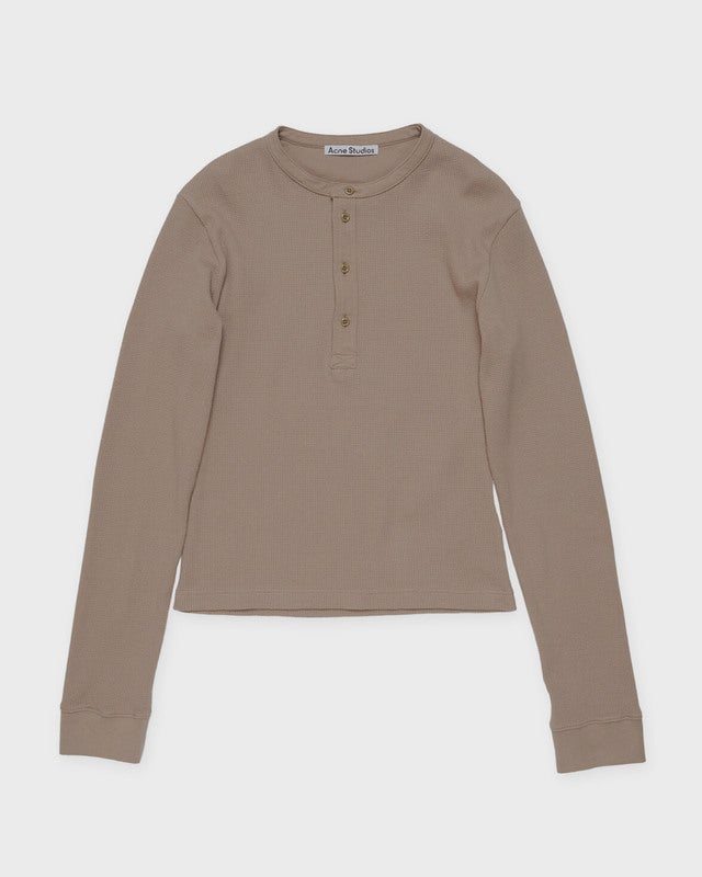 Acne Studios T-Shirt Fitted Long Sleeve  Taupe M