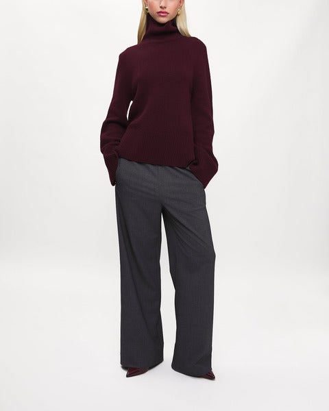 Sweater Uma Wool Cashmere Burgundy  2