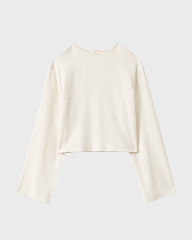 Wakakuu Icons Blouse Creme Cropped Cream S