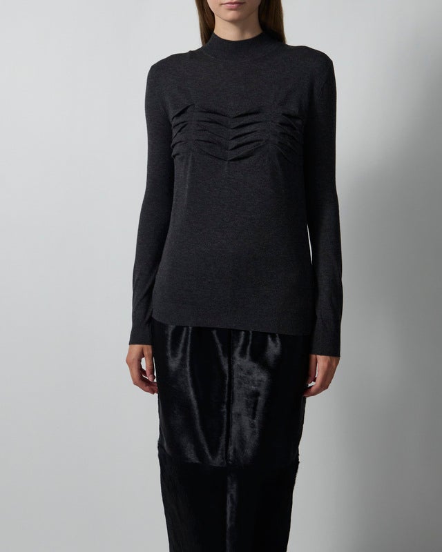Jil Sander Sweater LS MN Jumper Anthracite IT 42 (EUR 38)