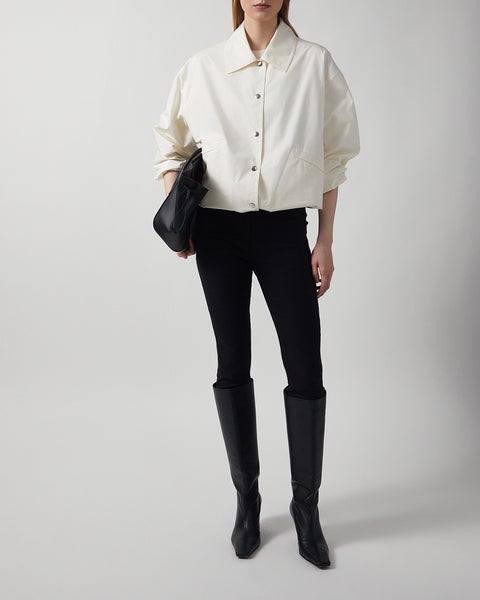 Jacka Printed Cotton Creme 2